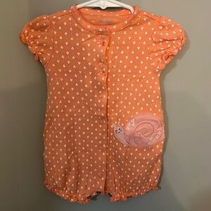NWOT Carters Simple Joys Coral Colored Romper - 3-6M